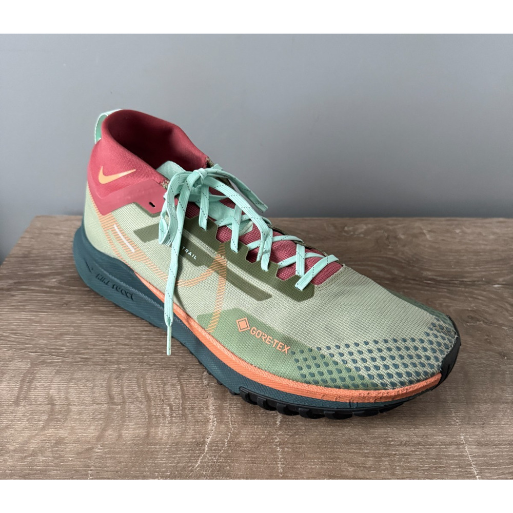 Nike React Pegasus Trail 4 Shoes Mens 14 GORE-TEX Alligator Orange Trance